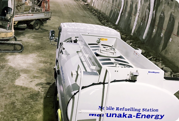 軽油の現場配送